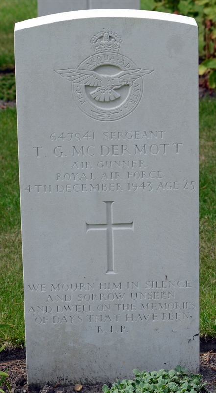 Sgt Thomas George McDermott<br/><br /><br />died December 4th, 1943